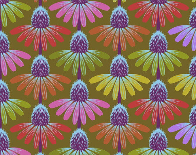 Love Always by Anna Maria Horner Fabrics for Free Spirit Fabrics - Fat quarter of Echinacea Glow in Autumn