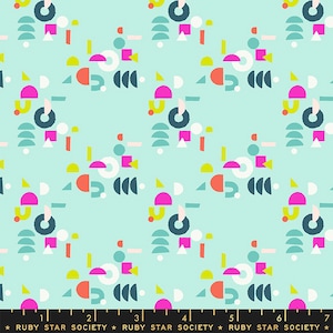 Versieren door Rashida Coleman Hale -- Puzzelen in Frost (RS1022-11) door Ruby Star Society voor Moda -- Fat Quarter
