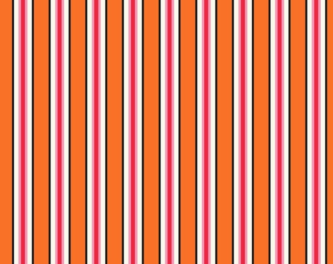 Five and Ten by Denyse Schmidt for Windham Fabrics -- Fat Quarter of Candy Stripe in Orange (52486-7)