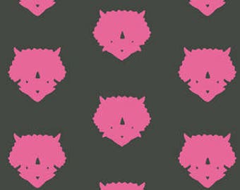 Esoterra by Katarina Rocella for Art Gallery Fabrics - Triceratops in Pink