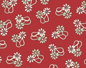 Hello Jane by Allison Harris for Windham Fabrics - Floral in Red- Fat Quarter