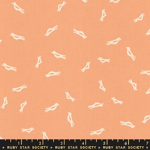 Heirloom Chirp in Dahlia (RS4024 12) by Alexia Marcelle Abegg for Ruby Star Society -- Fat Quarter