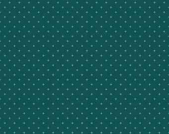 Jolly Basics by Ruby Star Society for Moda Fabrics -- Fat Quarter of Add it Up in Pine (RS4005 64)