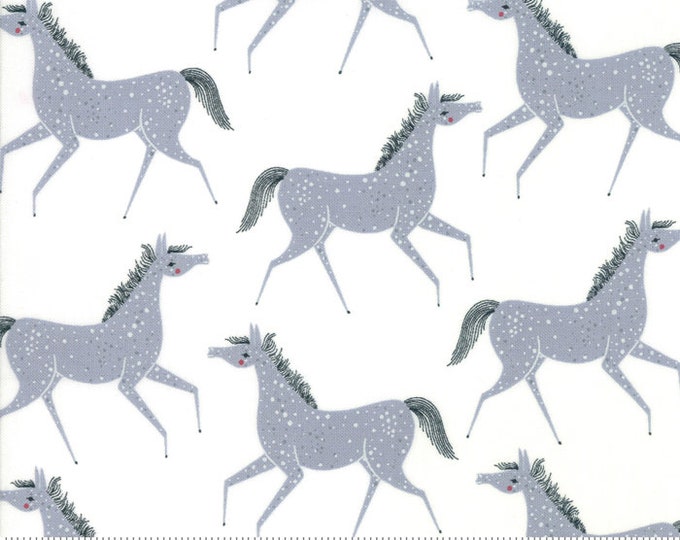 Farm Charm -- Pony Party in Steel (48293 21) by Gingiber for Moda -- Fat Quarter