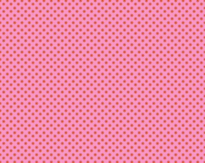 Meadow Star by Alexia Marcelle Abegg Puff in Flamingo for Ruby Star Society -- RS410417