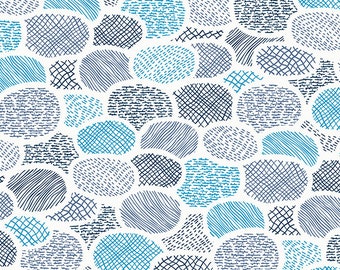 Tarrytown Geometric Ovals in Navy (RS3023-14) by Ruby Star Society for Moda -- Fat Quarter