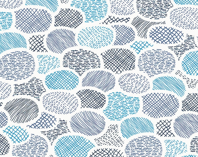 Tarrytown Geometric Ovals in Navy (RS3023-14) by Ruby Star Society for Moda -- Fat Quarter