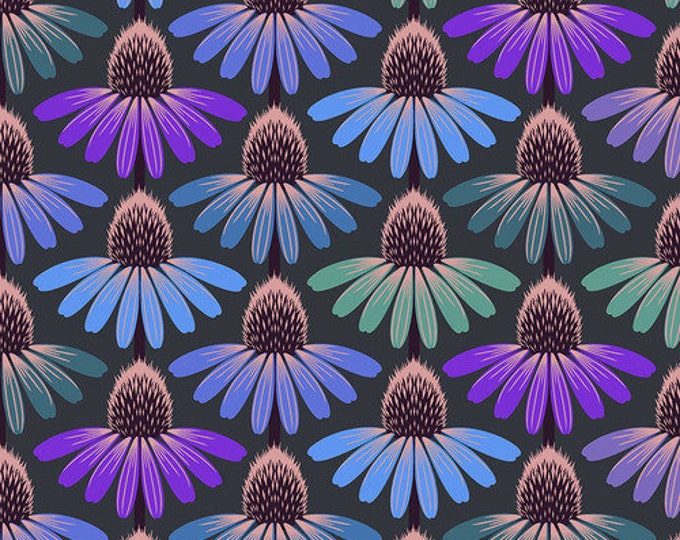 Hindsight by Anna Maria Horner for Free Spirit Fabrics- Fat Quarter of Echinacea Glow in Amethyst