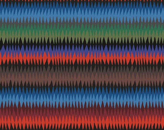 Kaffe Fassett Collective August 2020 -- Fat Quarter of Kaffe Fassett Diamond Stripe in Burnt