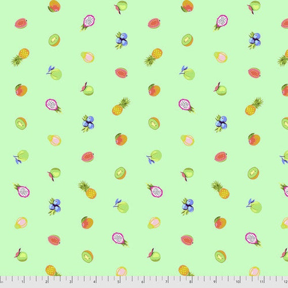 Daydreamer Forbidden Fruit Snack Kiwi - Tula Pink - PER QUARTER METRE Daydreamer Forbidden Fruit Snack Kiwi - Tula Pink - PER QUARTER METRE