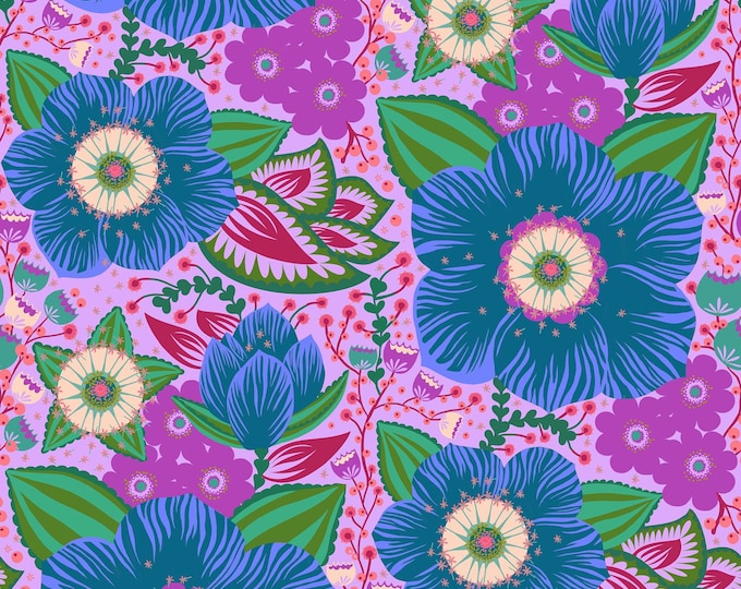 Overdressed by Anna Maria Parry -- Fat Quarter of AMT149- 83L Honorable Mention in Cobalt