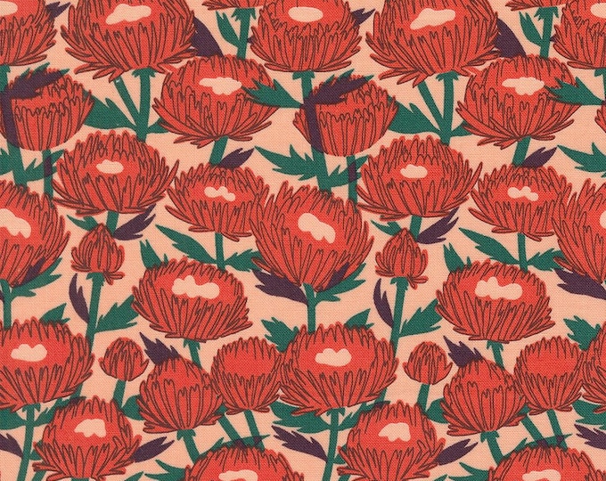Love Letter by Lizzy House- (37122 12) -- Fat Quarter of November in Peach