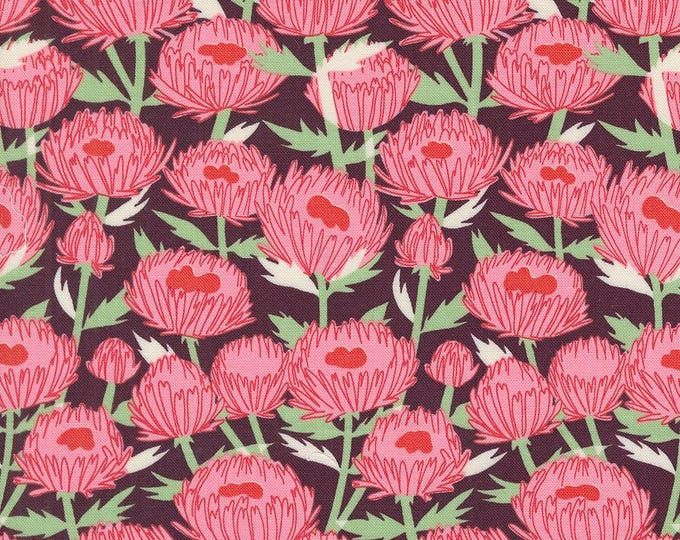 Love Letter by Lizzy House- (37122 22) -- Fat Quarter of November in Merlot