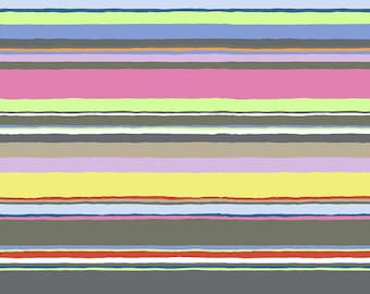 Kaffe Fassett Collective February 2020 -- Fat Quarter of Kaffe Fassett Promenade Stripe in Contrast