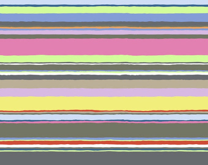 Kaffe Fassett Collective February 2020 -- Fat Quarter of Kaffe Fassett Promenade Stripe in Contrast