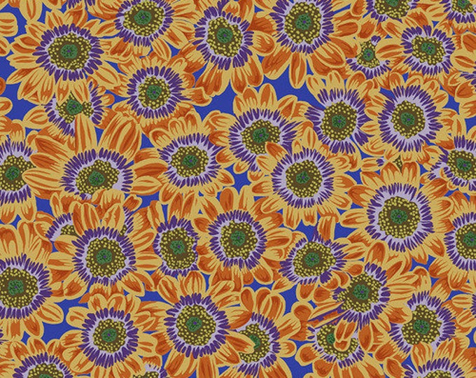 Kaffe Fassett Collective August 2021 -- Fat Quarter of Philip Jacobs Lucy in Orange