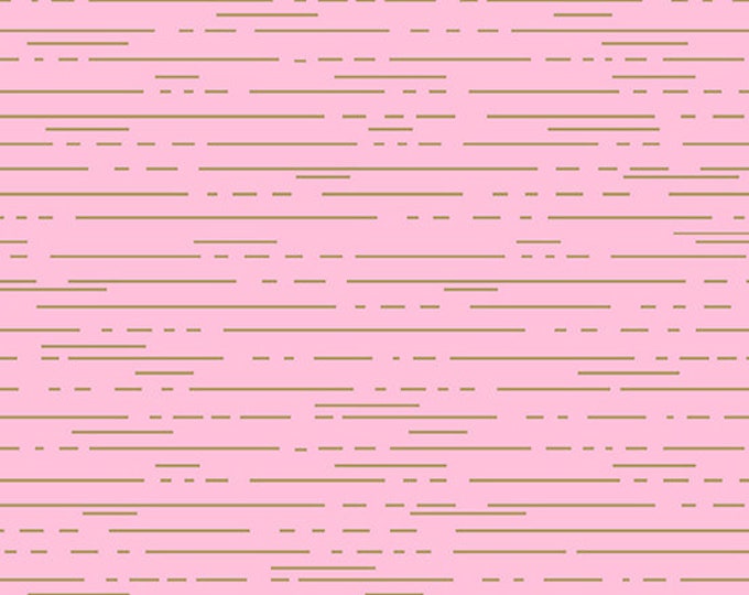 Greatest Hits Volume 1 by Libs Elliot for Andover Fabrics - Dashes in Pink - Fat Quarter