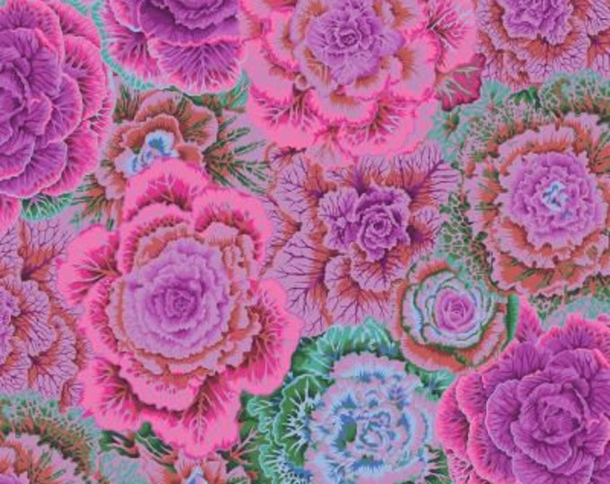 Kaffe Fassett Collective February 2022 -- Fat Quarter of Philip Jacobs Brassica in Magenta