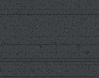 Art Theory by Alison Glass -- Fat quarter of Latitude in Night