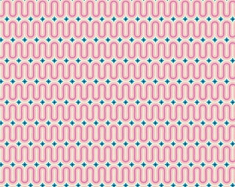 Sunburst by AGF Studio for Art Gallery Fabrics -  Fat Quarter of Good Vibes Raspberry