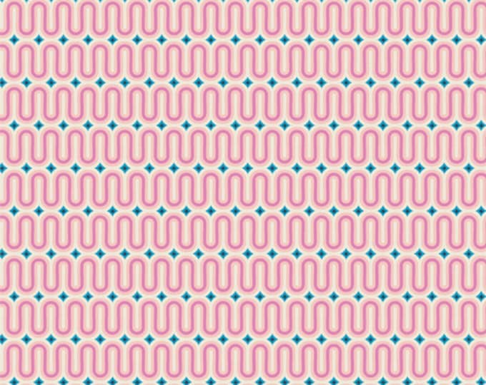 Sunburst by AGF Studio for Art Gallery Fabrics -  Fat Quarter of Good Vibes Raspberry