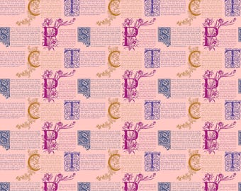 Allegory by Anna Maria Parry -- Fat Quarter of AMT148- 20L Prose in Blush