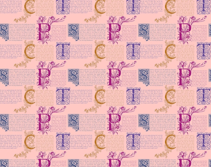 Allegory by Anna Maria Parry -- Fat Quarter of AMT148- 20L Prose in Blush