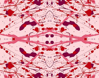Prism by Guicy Guice for Andover Fabrics - Fat Quarter of Rose in Splatter