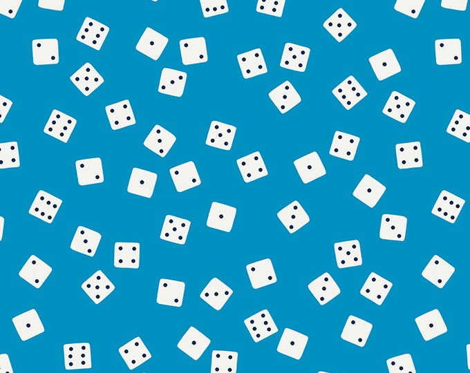 Tarrytown Dice in Bright Blue (RS3024-17) by Ruby Star Society for Moda -- Fat Quarter