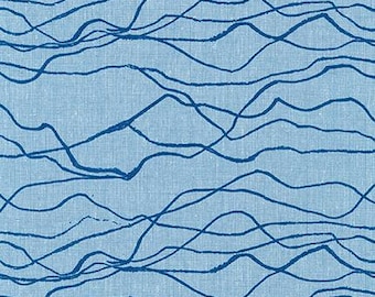 Quarry Trail by Anna Graham for Robert Kaufman, 100% Cotton Linen Canvas -- 25cm -- Quarry in Delft
