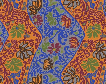 Kaffe Fassett -- Fat Quarter of Bali Brocade in Ochre