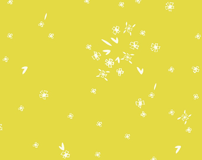 First Light in Tiny Flowers in Light Citron  (RS045-16) by Ruby Star Society for Moda -- Fat Quarter