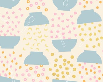 Egg and Friends-- (RS3091 11) Flying Cereal in Natural by Kimberly Kight