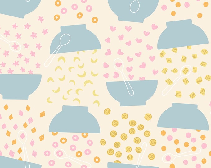 Egg and Friends-- (RS3091 11) Flying Cereal in Natural by Kimberly Kight