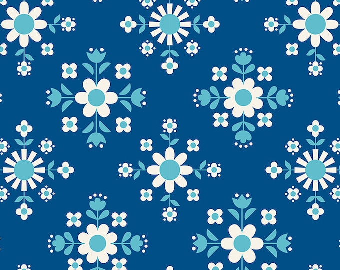 Darlings 2 by Ruby Star Society -- Fat Quarter of Florametry in Bluebell (RS5065 14)