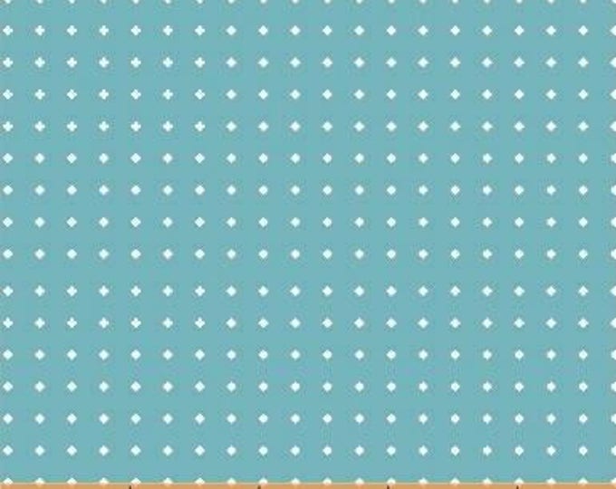 Uppercase Volume 2 by Janine Vangool for Windham Fabrics - Diamond Dot in Turquoise - Fat Quarter