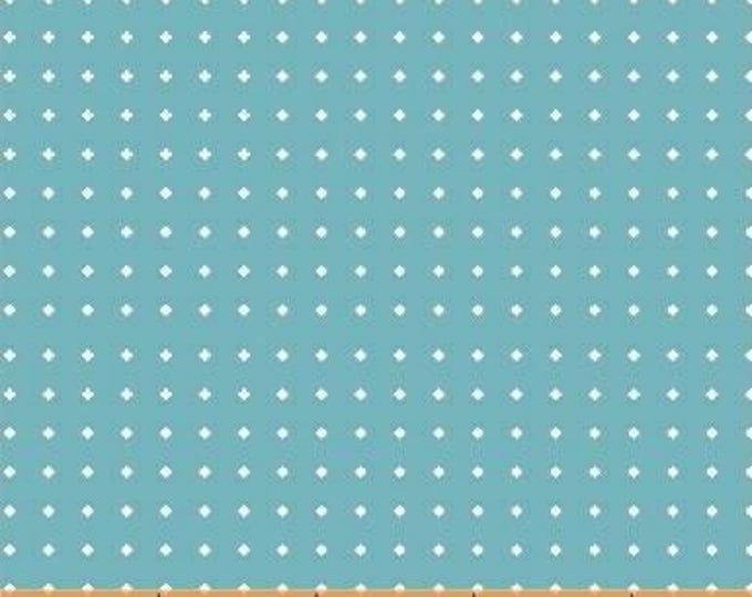 Uppercase Volume 2 by Janine Vangool for Windham Fabrics - Diamond Dot in Turquoise - Fat Quarter