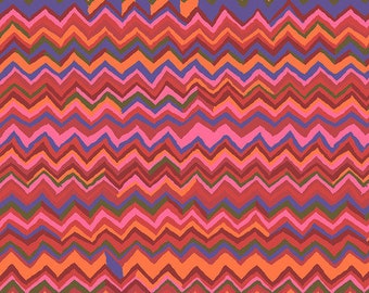 Kaffe Fassett Collective February 2020 -- Fat Quarter of Brandon Zig Zag in Holiday