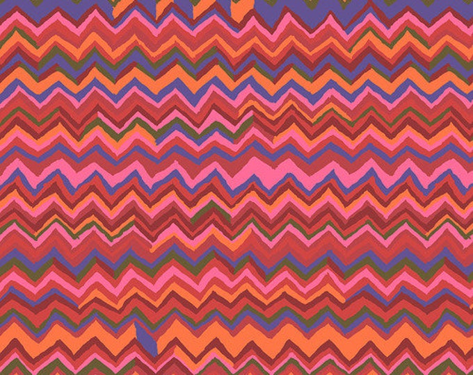 Kaffe Fassett Collective February 2020 -- Fat Quarter of Brandon Zig Zag in Holiday