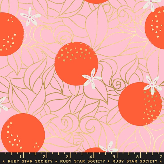 Sugar Flamingo - Sarah Watts - PER QUARTER METRE Sugar Flamingo - Sarah Watts - PER QUARTER METRE