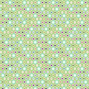 Fat Quarter Eyedrops in Mint - Tula Pink&#39;s Deja Vu Parisville for Free Spirit Fabrics