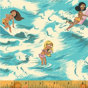 Malibu (Canvas)  by Heather Ross for Windham Fabrics - 25cm piece of 52145LC-2