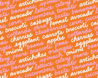 Food Group In Season in Burnt Orange (RS5042 13) by Ruby Star Society -- Fat Quarter