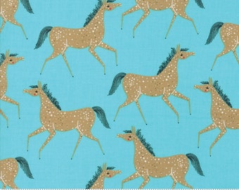 Farm Charm -- Pony Party in Pond (48293 15) by Gingiber for Moda -- Fat Quarter
