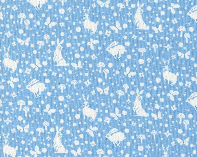 Love Letter by Lizzy House- (37127 32) -- Fat Quarter of Wonder in Blue Skies
