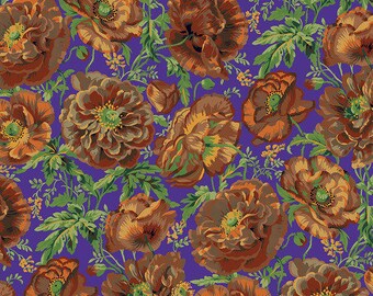 Kaffe Fassett Collective August 2021 -- Fat Quarter of Philip Jacobs Dorothy in Brown