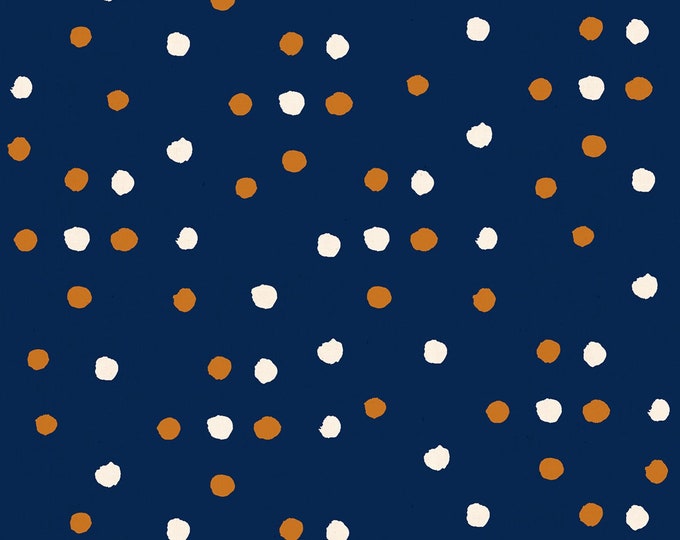 Vessel Paint Dot in Navy (RS4044 17) by Alexia Marcelle Abegg for Ruby Star Society -- Fat Quarter