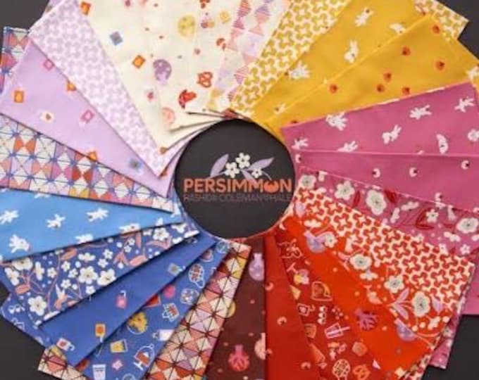 Persimmon Fat Quarter Bundle by Rashida Coleman Hale for Moda’s Ruby Star Society