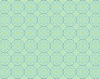 Fabrics From the Attic by Guicy Guice for Andover Fabrics - Fat Quarter of in Circles in Whisper