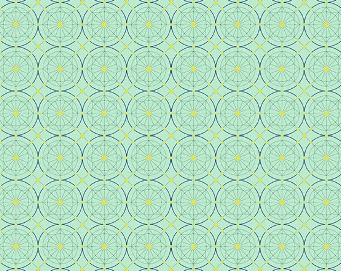 Fabrics From the Attic by Guicy Guice for Andover Fabrics - Fat Quarter of in Circles in Whisper